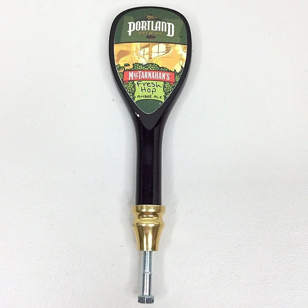 Portland Brewing MacTarnahan's Fresh Hop‎ Ambr Ale Tap Handle Oregon 9.5